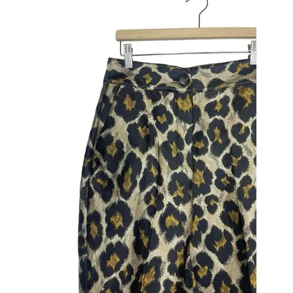 Sezane Leopard Print Damon Trousers - Picture 5 of 7